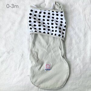 💙2/$25 Nanit 0-3 Months Breathing Wear Swaddle Grey Sleeping Bag Baby Infant